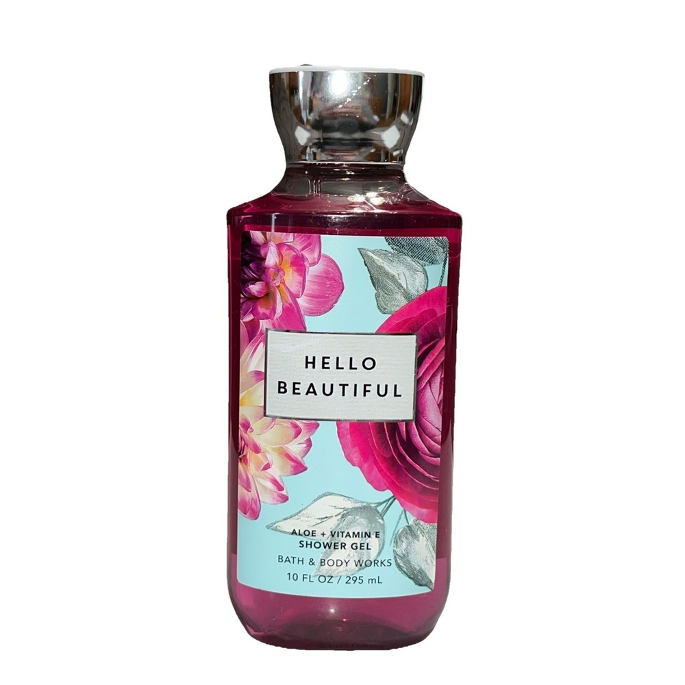 Bath‎ and Body Works HELLO BEAUTIFUL Shower Gel 10 fl oz / 295 mL Aloe New